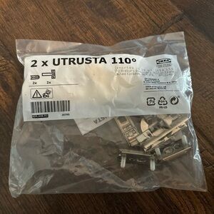 IKEA UTRUSTA 110° Hinge w/Built-in Damper & Mount Plate 805.248.82